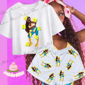 [MCHIE] Baby dolls showtime croptop terno sleepwear/pambahay sublimation