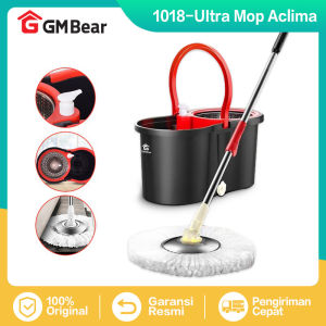 GM Bear Alat Pel Putar Spin Mop Lantai Hitam 1018/1955-Ultra Mop Aclima Black