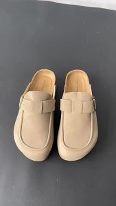 [Free Shipping] Thick-Soled Slip-On Mule Sandals For Women Easy To Put On And Take Off Perfect For Lazy Days Breathable With A Soft Cork Sole And Designed To Add Height