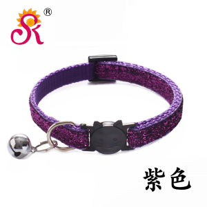 Kalung Kucing Lonceng Hewan Peliharaan Kalung Kucing Anjing Motif Glitter