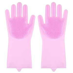Pet Dog And Cat Bathing Massage Gloves Silicone Gloves Anti-scratch Anti-bite Comfortable Blue Pet Gloves Bath
