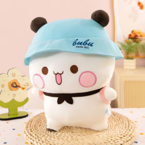 Bubu Dudu Plush Toy Yier Panda Bear Plushie Doll Cute Expression Package Doll Gift for Kids Friends