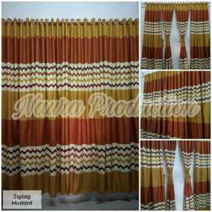 (COD) Gorden Smokring 12 Ring 6 gelombang Motif ZIGZAG MUSTARD