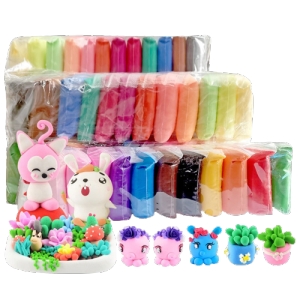 🔥FREE SCULPTING 3 TOOLS 🔥12/ 24/ 36 Colors Air Dry Clay|Modeling Clay Nontoxic|Tanah Liat Kering Udara|超轻黏土套装