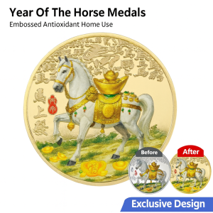 Horse years Medal Gold and silver co