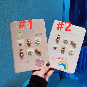 For Apple iPad 10th 9th 8th 7th 6th 5th Gen 10.9" 10.2" 9.7" Air Pro 9.7" 10.5" 10.9" 11.0" Mini 1 2 3 4 5 6th 7.9" 8.3" 2021 2022 Tablet Kids Cute Cartoon Smart PU Leather Shockproof Stand Thin Flip Cover Case