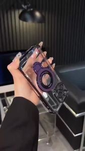 Fashion Airbag Plating Case for iPhone 16 17 Pro Max 17 Air Clear Soft Magsafe Cover for iPhone 11 12 13 14 15 Pro Max Xs Max Xr