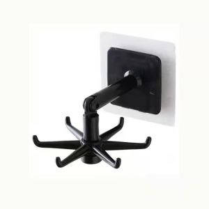 360 Degree Rotating Hook🔥Ready Stock🔥Kitchen 6 Claws Spatula Hanging Holder Wall Mounted Cangkuk Dapur 旋转厨房挂钩