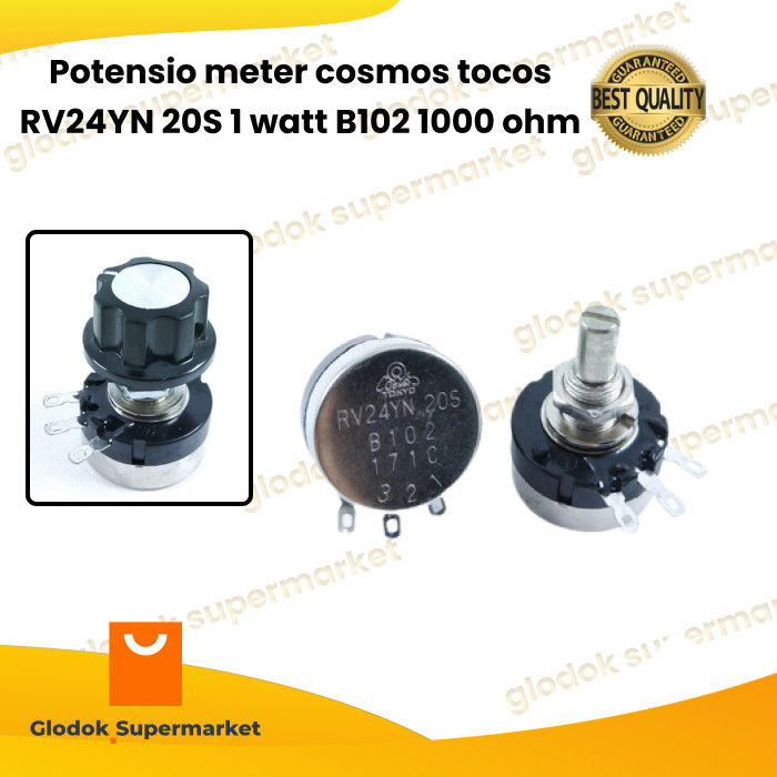 Potensio meter cosmos tocos RV24YN 20S 1 watt B102 1K ohm potensio