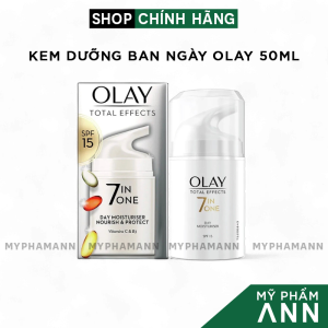 Kem Dưỡng Ban Ngày Olay Total Effects 7in1 SPF15 50ml Chính Hãng - Kem Dưỡng Trắng Da Mờ Thâm Cao Cấp