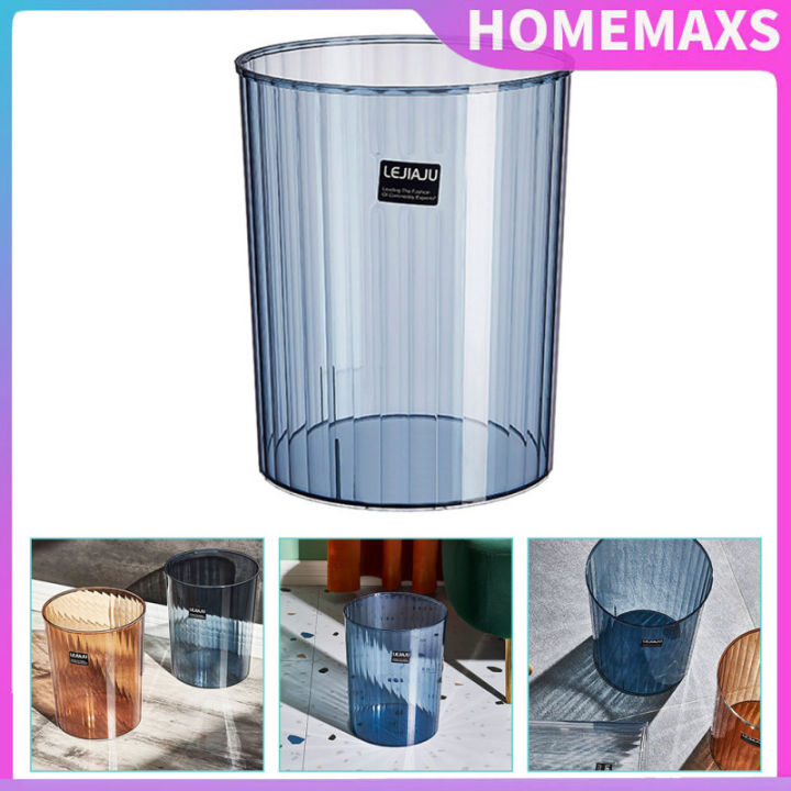 HOMEMAXS Waste Basket Liner Clear Wastebasket Transparent Trash Can