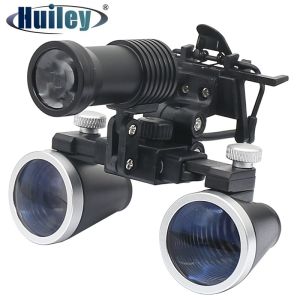 Illuminated Dental Loupe Binocular Magnifier Loupe with 15000-30000 LUX 3 W or 5 W Headlight LED Light 320-420 mm