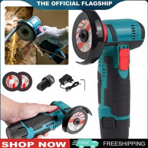 【New Arrival】 12V 3 Inch Brush Mini Angle Grinder 19500rpm Household Cutting Machine Polishing Machine Lithium Angle Grinder Filling Grinder Wireless Power Tool