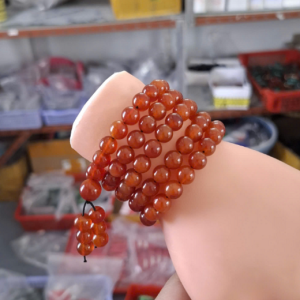 Chuỗi tay 108 hạt đá mã não 8 ly tuyệt đẹp mang phong cách trẻ quà tặng ý nghĩa