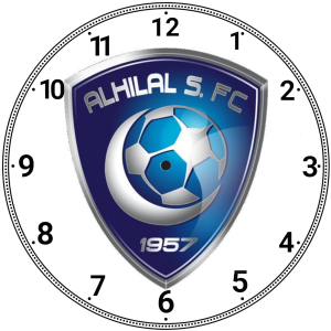 JAM DINDING KAYU GAMBAR BOLA LIGA ARAB