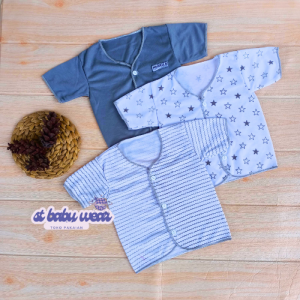 6 PCS Baju Bayi Lengan Pendek Baju Bayi Baru Lahir Baju Newborn Baju Bayi Perempuan Baju Bayi Laki laki Gift Lahiran Hampers Baby Newborn SNI