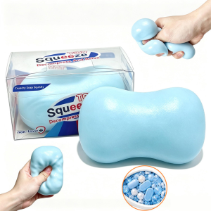 HLINKEY 3Pcs Crunchy Soap Squishy ASMR Bead Filled Slow Rising Stress Relief Fidget Toy Realistic Bar Soap Squeeze Toy For Office Desk School Relaxation