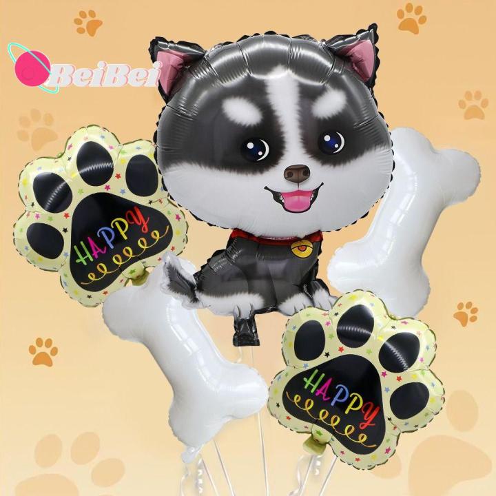 BEIBEI Reuseable Foil Balloon Dog Bone Aluminum Foil Dog Bone Balloons Kindergarten Kids Toys