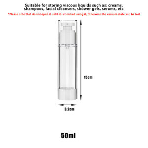 5/15/30/50/100ml Travel Cosmetic Skincare fragrance Vacuum Spray Bottles / Pump Lotion Bottle Jar