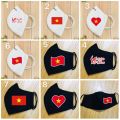 Khẩu trang logo cờ Việt Nam /khẩu trang chống bụi in hình cờ Việt Nam. 