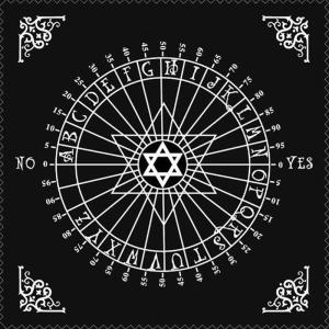 Black Square Cloth Table Witchcraft Tapestry Astrology Tarot Divination Cards Tablecloth Pendulum Tarot Tablecloth