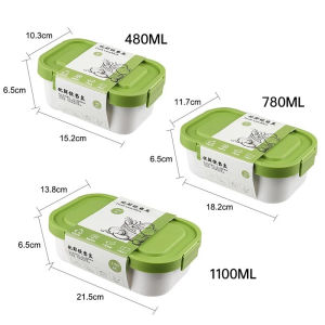 LILIER Lunch Box Detachable Compartment Microwave Safe Refrigerator Fruit Preservation Lunch Box