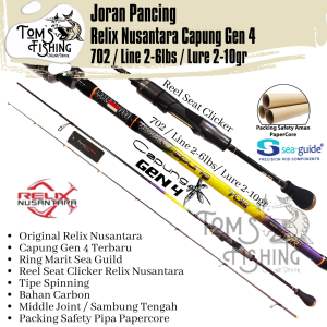 Joran Pancing Relix Nusantara CAPUNG GEN 4 UL (187cm - 228cm) Spinning Carbon Murah - Toms Fishing