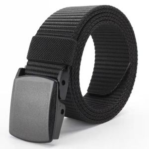 Wide Nylon Tactical Casual Versatile Mens Belt Outdoor Metal-Free Canvas Military Training Belt Tali Pinggang男士腰带