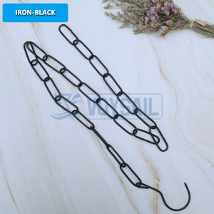 High Quality Metal And Plastic Loop Hanger Chain For Clothes Display (Multi -Color Optional)