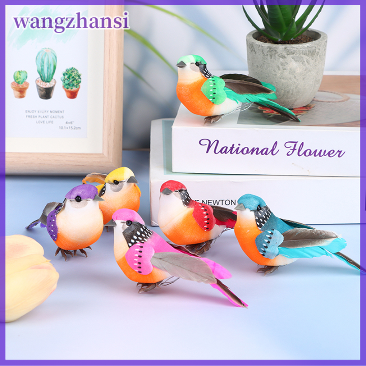Fake Birds Spring wangzhansi 1Pc Artificial Birds Simulation Feather Birds Model ...