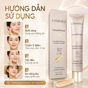 Kem chống nắng nâng tông Casmara UrbanProtect DD Cream SPF50 50ml - Chống lão hóa che phủ mỏng nhẹ - Sản phẩm kết hợp 3 công dụng trong 1 bước: chống nắng SPF50 che phủ nhẹ như kem nền mỏng và hỗ trợ bảo vệ da trước tác động từ ô nhiễm ánh sáng xanh n
