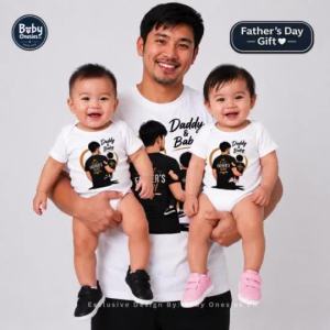 Father’s Day Daddy and Baby Matching Shirts Family Outfit Customized Baby Onesie Gift PH