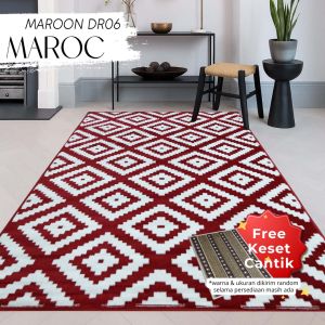 MAROC Karpet Lantai 160x210 DR06 Maroon