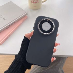 Ốp Điện Thoại Màu Kẹo Ngọt Cho Honor X9b X9a 5G X9 X8 Magic 6 Pro Magic6 5 4 Lite Ốp Lưng Bảo Vệ Ống Kính Máy Ảnh Bằng Kim Loại Ốp Mềm TPU Silicon Chống Sốc