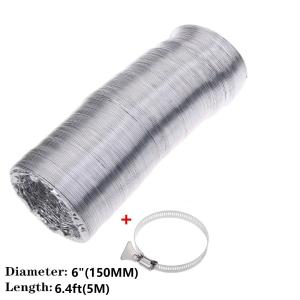 4"/6"/7"/8"/10"/12" /14"/16" Air Ventilation Pipe Hose Flexible Aluminum Exhaust Duct 1m/3m/5m Length