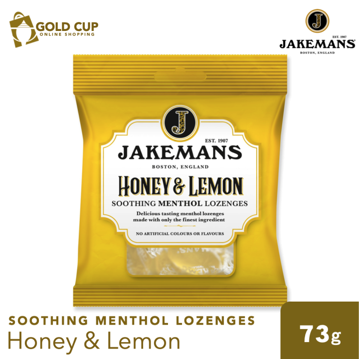 Jakemans Honey and Lemon Throat & Chest Lozenges Cough Drops 73g ...