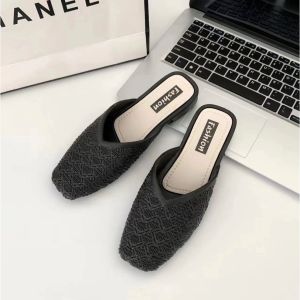 OKAIDO Sandal Mules Selop Wanita Cewek Perempuan Gaya Fashion Korea Style Bahan Karet Kekinian
