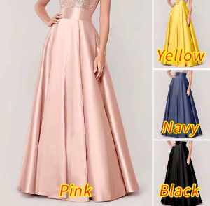 AMANDAPlain Color High Waist Maxi Long Floor Length Skirt   Casual Formal A - Line   - XS to Large - classy and elegant - premium fabric - excellent quality -  fabric from abroad  - premium quality  - mall quality  - multi way to wear - for dress skirt