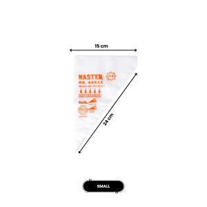 COSY 100pcs Plastik Segitiga Papping Bag Plastik Contong Penghias Kue Kualitas Super Tebal Isi 100 pcs