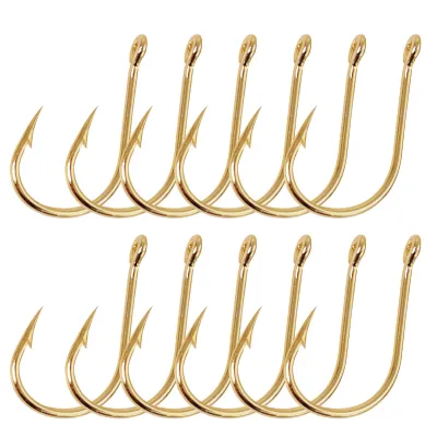 Mini Fishing Hook 10 Sizes Fish Hook Set 100pcs Metal Fishhooks Set Sizes 3-12 Heavy Duty Barbed Fishing Hooks for Freshwater Saltwater Perfect for Bass Trout Walleye – Durable Fishing