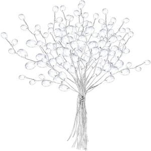 SOLOMONWF Twigs Beautiful Acrylic Wedding Party DIY Bridal Tiara Crystal Bud Branches Artificial Bouquet Crystal Flower Craft Decoration