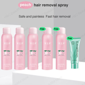 Quick Hair Remover Spray150ml Peach gentle and non-irritating Fresh Scented Hair Removal Cream Hair Removal Cream Extra Smooth 脱毛喷雾 painless hair removal foam spray suitable for men and women