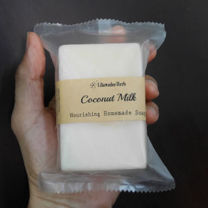 ลีลาวดีสมุนไพร สบู่ก้อนน้ำมันมะพร้าว สูตรอ่อนโยนผิว Coconut oil Homemade Soap 100 G.