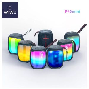 WIWU Thunder P40 Mini - Loa Bluetooth công xuất 10W  Trang bị đèn led  chống nước . Hàng chính hãng bảo hành 6 tháng