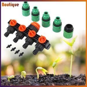 อุปกรณ์แยกสายยางรดน้ำ 4 ทาง สำหรับการจัดการน้ำในสวนและสนามหญ้า ช่วยให้การรดน้ำเป็นเรื่องง่ายและรวดเร็ว