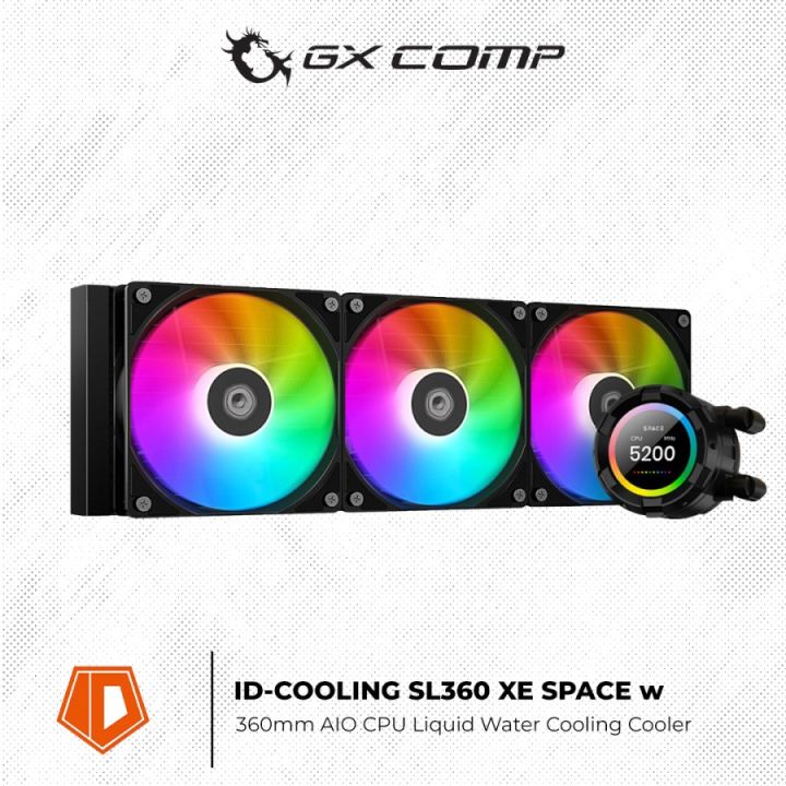 ID-COOLING SL360 XE SPACE w/ LCD Display 360mm AIO CPU Liquid