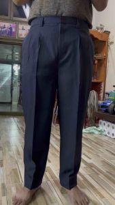 กางเกงขายาวผู้ใหญ่ รุ่นเนื้อดี กางเกงขายาว คนแก่ คนมีอายุ พ่อบ้าน แบบเรียบ ใช้ทน ใส่สบาย รีดง่าย คุณภาพดี มี3กระเป๋า