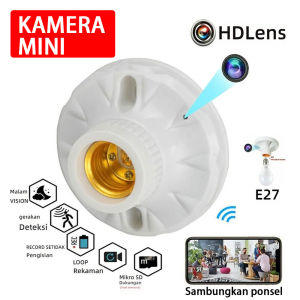 E27 Lamp Holder Camera Miniature Camera Wifi Home Monitoring Sd Card Spy Recorder Night Mode 4k HD Camera Mini Cam