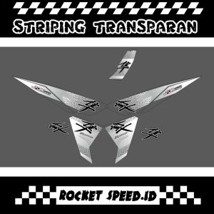 STRIPING STICKER TRANSPARAN VARIO LED OLD MOTIF HAYABUSA