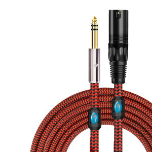 GOLLEY LION 1/4 Inch TRS Stereo 6.35mm to XLR Audio Cable for Amplifier Mixer Speaker